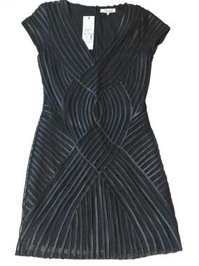 Parker NWT Black stunning  V‑Neck Midi Dress